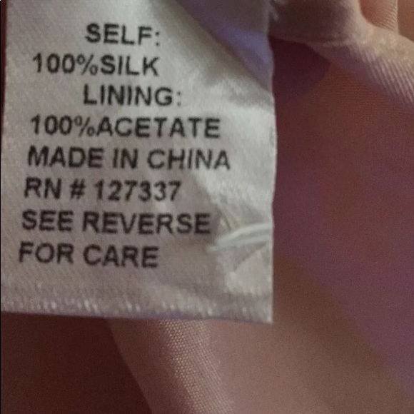 Pre-owned Mignon 100% silk blush colored dress - Picture 3 of 8